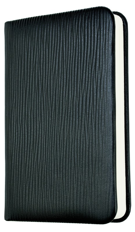 Notizbuch Pocket Format (gebunden) | Echtleder | PAGLIA schwarz